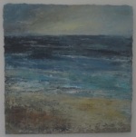 Night Sea, oil painting by Donegal artist Seamus Gallagher